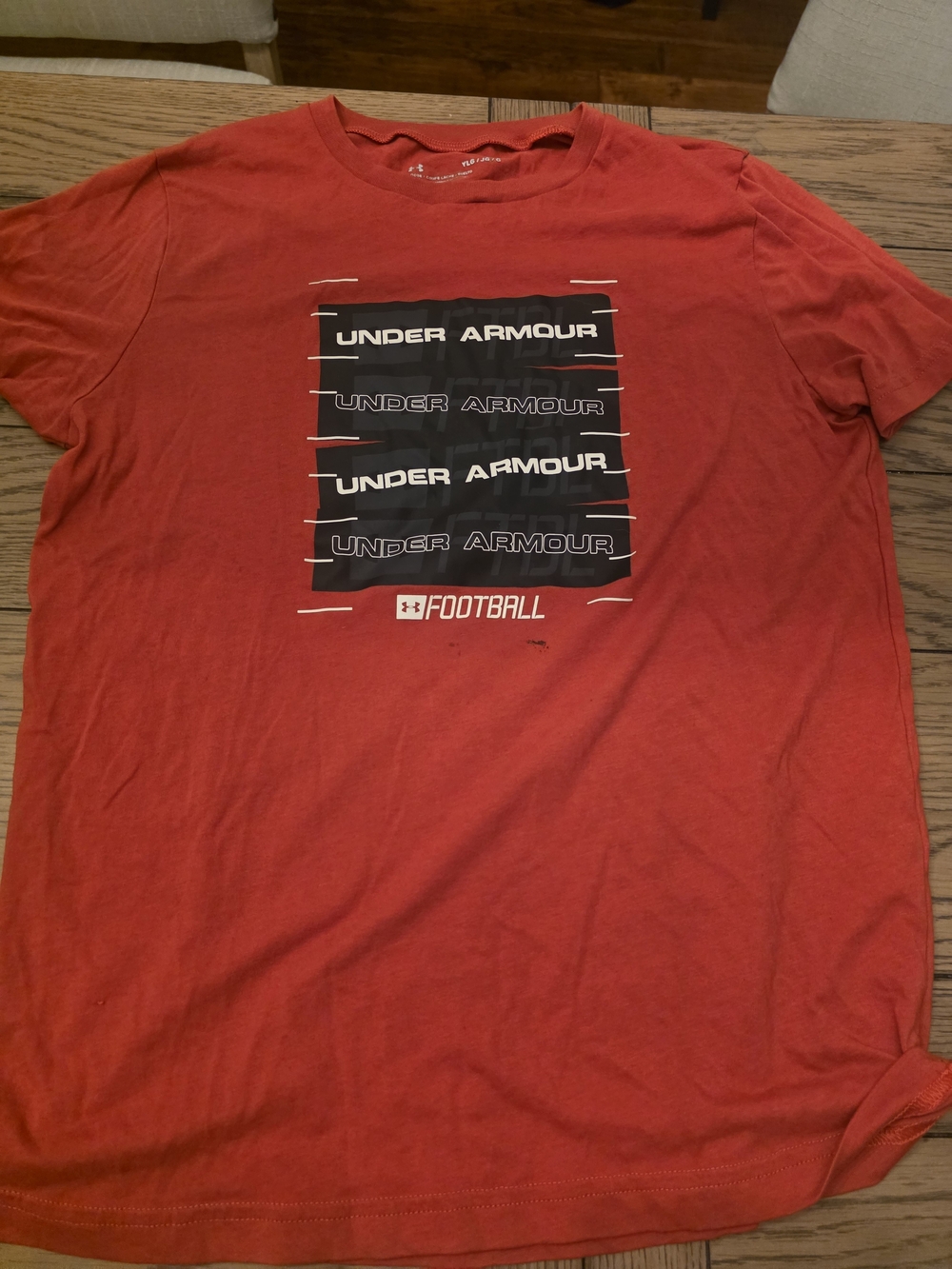 Under Armour Red Short-Sleeve Football Graphic Tee